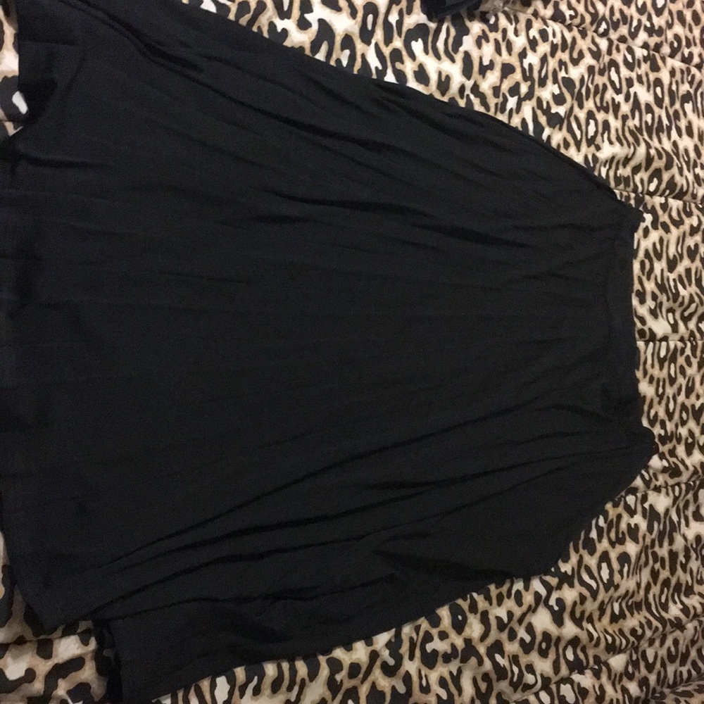 Long flowy black skirt